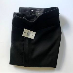 Saks Fifth Avenue Mid Rise slim black ankle pant